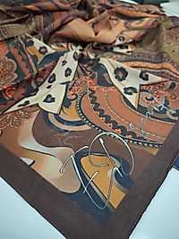 ED Scarf Viskon Floş Eşarp